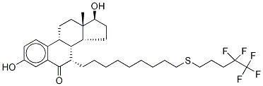 1107606-70-1 (7α,17β)-3,17-Dihydroxy-7-[9-[(4,4,5,5,5-pentafluoropentyl)thio]nonyl]-estra-1,3,5(10)-trien-6-one