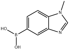 (1-メチル-1H-ベンゾイミダゾL-5-イル)ボロン酸 化学構造式
