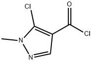 5-CHLORO-1-METHYL-1H-PYRAZOLE-4-CARBONYL CHLORIDE Structure