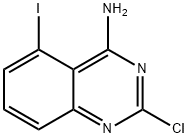 2-氯-4-氨基-5-碘喹唑啉 结构式