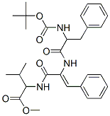 methyl 3-methyl-2-[[(Z)-3-phenyl-2-[[3-phenyl-2-(tert-butoxycarbonylam ino)propanoyl]amino]prop-2-enoyl]amino]butanoate Structure