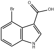 4-BROMO-1-(TERT-BUTOXYCARBONYL)-1H-INDOLE-3-CARBOXYLIC ACID Struktur