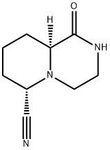 2H-Pyrido[1,2-a]pyrazine-6-carbonitrile,hexahydro-1-oxo-,cis-(9CI) 结构式