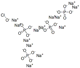 tridecasodium hypochloritetetrakis(phosphate) 化学構造式