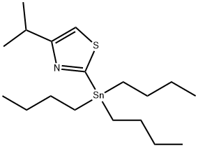 4-(1-Methylethyl)-2-(tributylstannyl)-Thiazole Structure