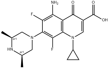 スパルフロキサシン 化学構造式