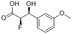 Benzenepropanoic acid, alpha-fluoro-beta-hydroxy-3-methoxy-, (R*,S*)- (9CI),110915-68-9,结构式