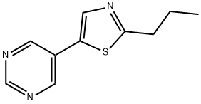 2-丙基-5-(嘧啶-5-基)噻唑 结构式