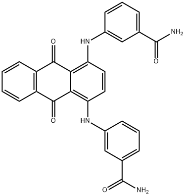 1,4-Bis(4-carbamoylanilino)-9,10-anthraquinone Structure