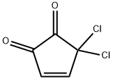 3-Cyclopentene-1,2-dione,  5,5-dichloro-,110930-98-8,结构式