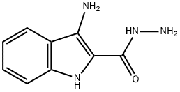 3-氨基-1H-吲哚-2-甲酰肼, 110963-29-6, 结构式
