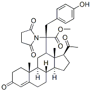 progesterone 12-succinyltyrosine methyl ester Structure