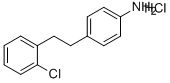 BENZENAMINE, 4-[2-(2-CHLOROPHENYL)ETHYL]-HYDROCHLORIDE (1:1) Structure