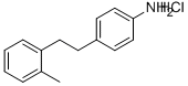 BENZENAMINE, 4-[2-(2-METHYLPHENYL)ETHYL]-HYDROCHLORIDE (1:1) 结构式