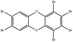 1,2,3,4,7,8-HEXABROMODIBENZO-PARA-DIOXIN Structure