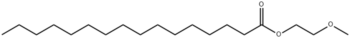 2-甲氧基乙基十六烷酸酯,111-07-9,结构式