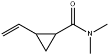 Cyclopropanecarboxamide, 2-ethenyl-N,N-dimethyl- (9CI) Structure