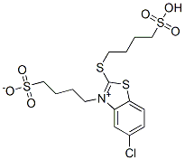 4-[[2-(4-Sulfobutylthio)-5-chlorobenzothiazol-3-ium]-3-yl]butane-1-sulfonate Structure