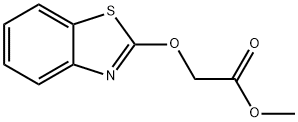 Acetic acid, (2-benzothiazolyloxy)-, methyl ester (9CI) 结构式