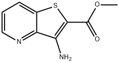 3-氨基噻吩[3,2-B]吡啶-2-甲酸甲酯, 111042-90-1, 结构式