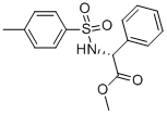 METHYL N-P-TOLUENESULFONYL-D-2-PHENYLGLYCINATE
 化学構造式