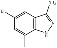 5-bromo-7-methyl-1H-indazol-3-amine 化学構造式