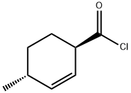 2-Cyclohexene-1-carbonyl chloride, 4-methyl-, trans- (9CI) Structure