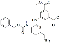 5-(benzyloxycarbonyllysylthioamido)isophthalic acid dimethyl ester 结构式