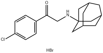 2-(1-金刚烷基氨基)-1-(4-氯苯基)乙酮氢溴酸盐,111074-17-0,结构式