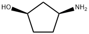 (1R,3S)-3-Aminocyclopentanol Structure
