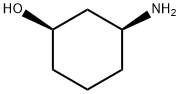 (1R,3S)-3-アミノシクロヘキサノール 化学構造式