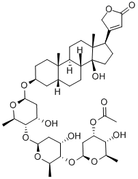 乙酰洋地黄毒甙, 1111-39-3, 结构式
