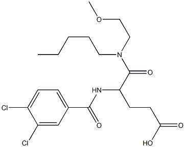 111106-14-0 4-[(3,4-dichlorobenzoyl)amino]-4-(2-methoxyethyl-pentyl-carbamoyl)buta noic acid