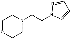1-(2-モルホリノエチル)ピラゾール 化学構造式