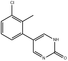 5-(3-氯-2-甲基苯基)-2-羟基嘧啶,1111109-06-8,结构式