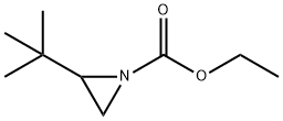 1-Aziridinecarboxylic  acid,  2-(1,1-dimethylethyl)-,  ethyl  ester Structure