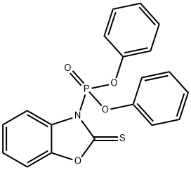 (2,3-DIHYDRO-2-THIOXO-3-BENZOXAZOLYL)PHOSPHONIC ACID DIPHENYL ESTER Structure