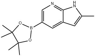 2-甲基-7-氮杂吲哚-5-硼酸,频哪酯, 1111638-03-9, 结构式