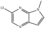 1111638-11-9 5H-Pyrrolo[2,3-b]pyrazine, 3-chloro-5-Methyl-