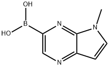 Boronic acid, B-(5-Methyl-5H-pyrrolo[2,3-b]pyrazin-3-yl)- Struktur