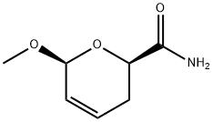 2H-Pyran-2-carboxamide,3,6-dihydro-6-methoxy-,cis-(9CI) Struktur