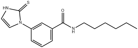 N-Hexyl-4-(2-thioxo-4-imidazolin-1-yl)benzamide Structure