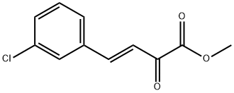 (3E)-4-(3-クロロフェニル)-2-オキソブト-3-エン酸メチル 化学構造式