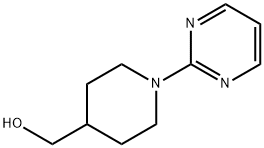 1-(2-PYRIMIDINYL)PIPERIDINE-4-METHANOL, 111247-61-1, 结构式