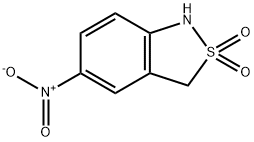 5-硝基-1,3-二氢苯并[C]异噻唑2,2-二氧化物 结构式