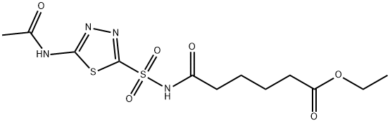acetazolamide adipate ethyl ester Struktur