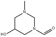 1(2H)-Pyrimidinecarboxaldehyde, tetrahydro-5-hydroxy-3-methyl- (9CI) Struktur