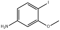 4-ヨード-3-メトキシアニリン 化学構造式
