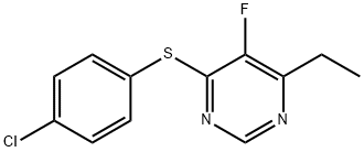 4-(4-chlorophenylthio)-6-ethyl-5-fluoropyriMidine Struktur