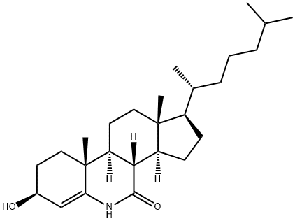 6-azacholest-4-en-3-ol-7-one Struktur